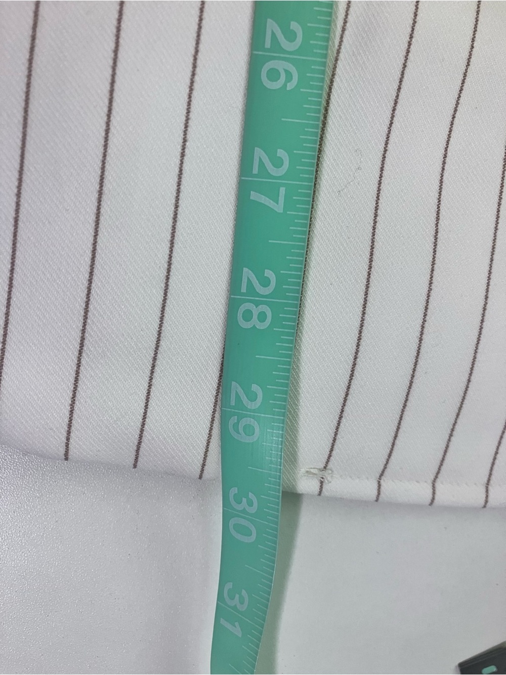 Anne Klein White Striped Single Button Blazer Size Large - Picture 5 of 5